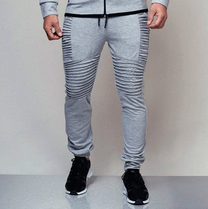Pantalon de jogging décontracté pour hommes avec inserts structurés et taille élastique Chic und Stil