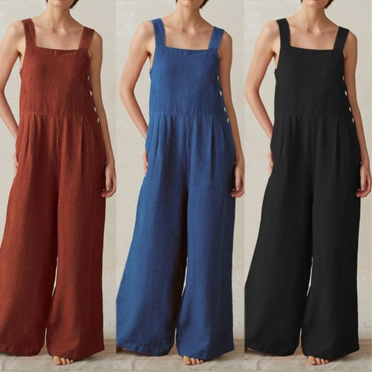 Salopette pour femmes à coupe ample en lin léger Chic und Stil
