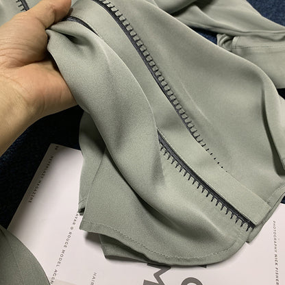 Blouse élégante à boutons pour femmes avec garniture décorative Chic und Stil