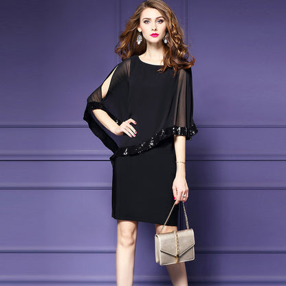 Robes Élégantes en Chiffon avec Superposition Chic und Stil