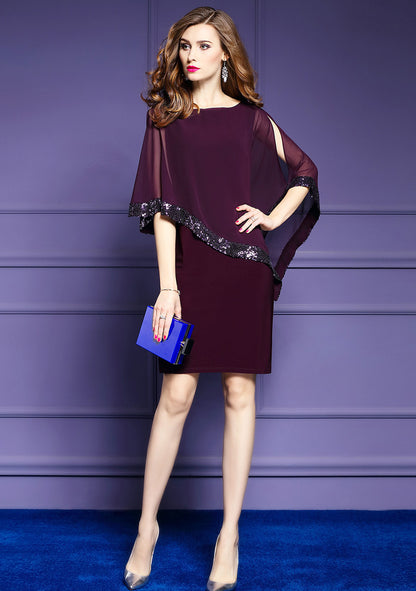 Robes Élégantes en Chiffon avec Superposition Chic und Stil