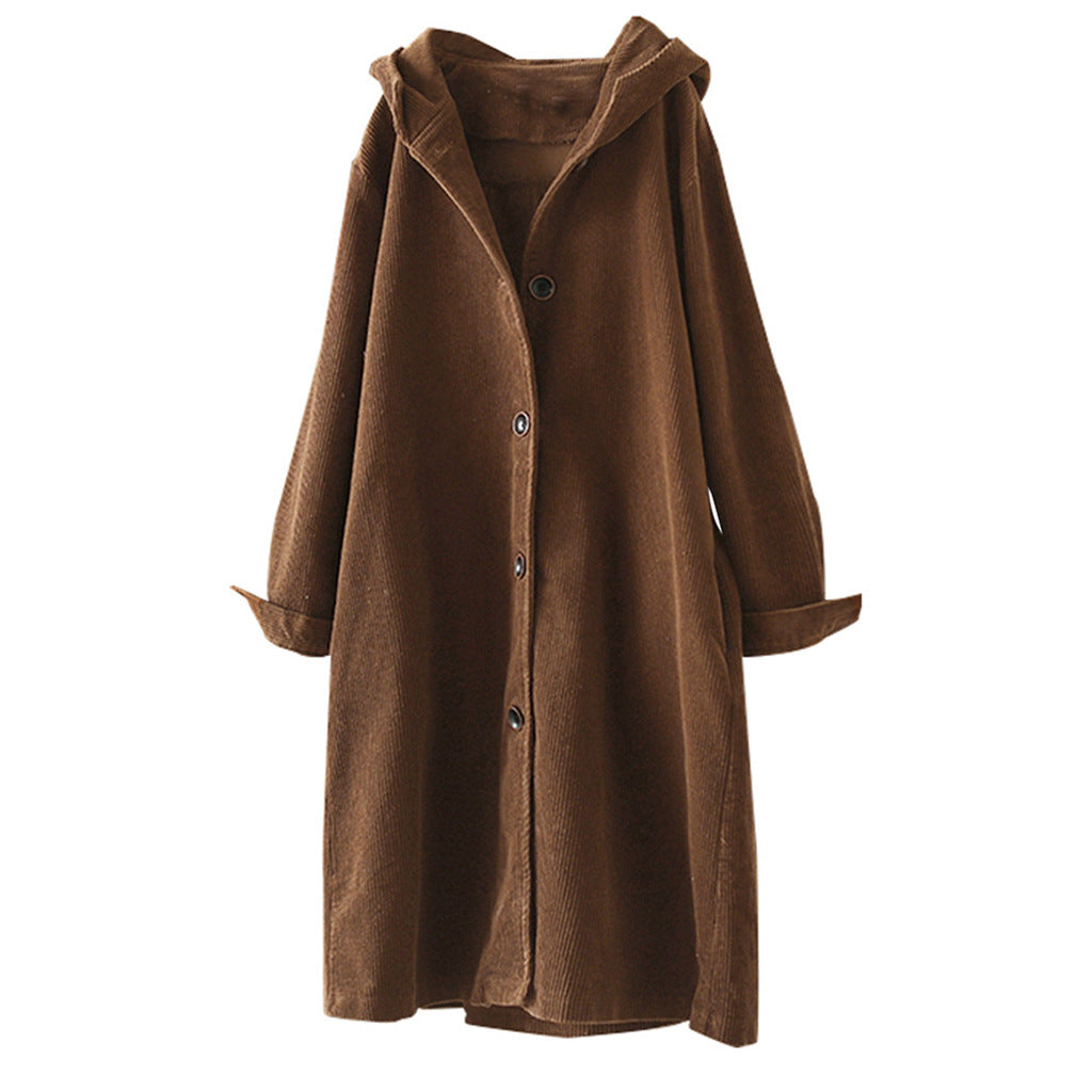 Dame sweat à capuche manteau avec fermeture à boutons sur toute la longueur et coupe décontractée Chic und Stil