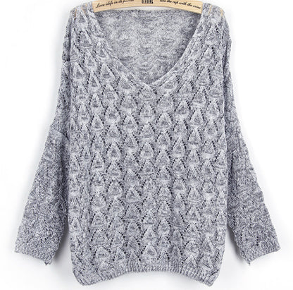 Pull en tricot léger pour femmes avec motif ajouré délicat Chic und Stil