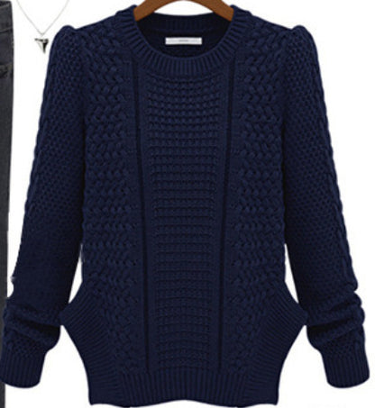 Pull en grosse maille pour femmes avec design texturé et poches latérales Chic und Stil
