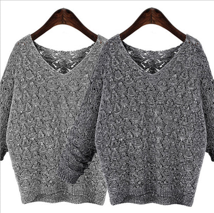 Pull en tricot léger pour femmes avec motif ajouré délicat Chic und Stil