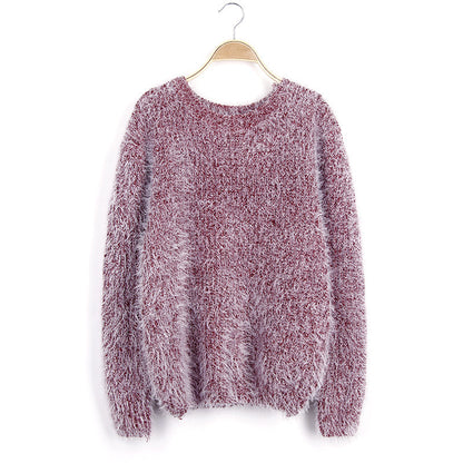 Dames Pull doux avec design structuré et col rond Chic und Stil