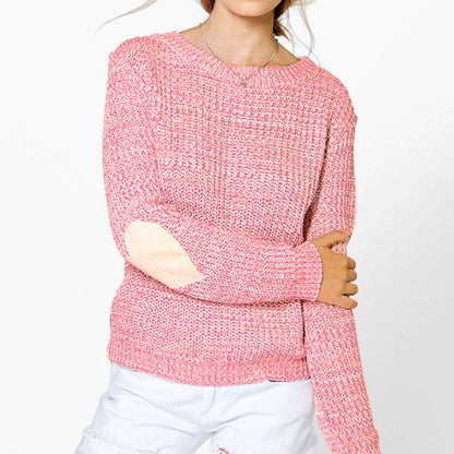 Pull en tricot pour femmes avec applications en forme de cœur et coupe décontractée Chic und Stil
