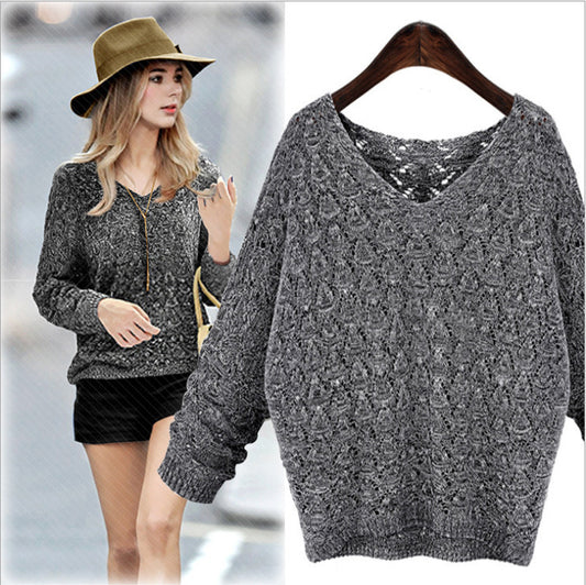 Pull en tricot léger pour femmes avec motif ajouré délicat Chic und Stil