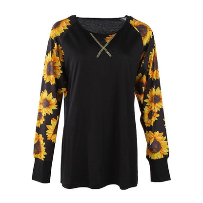 Chemise à manches longues pour femmes avec motif floral et coupe décontractée Chic und Stil