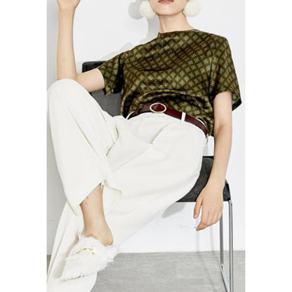 Blouse Imprimée Élégante Femme Chic und Stil