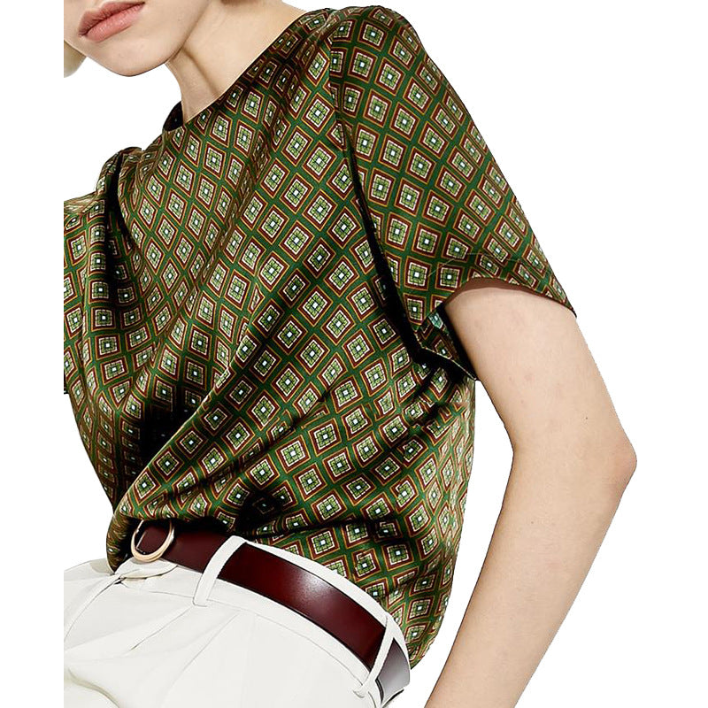 Blouse Imprimée Élégante Femme Chic und Stil