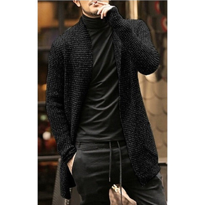 Cardigan en tricot élégant pour hommes avec devant ouvert et coupe décontractée Chic und Stil