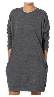 Robe de sweat décontractée pour femmes avec poches pratiques et coupe ample Chic und Stil