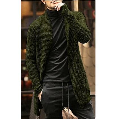 Cardigan en tricot élégant pour hommes avec devant ouvert et coupe décontractée Chic und Stil