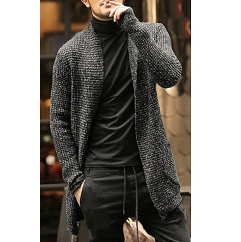 Cardigan en tricot élégant pour hommes avec devant ouvert et coupe décontractée Chic und Stil