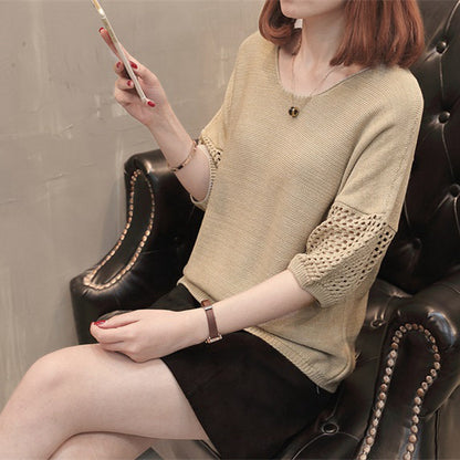 Pull en tricot pour femmes avec motifs ajourés décoratifs et coupe décontractée Chic und Stil