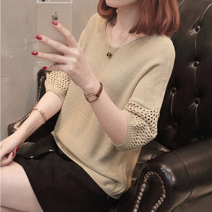 Pull en tricot pour femmes avec motifs ajourés décoratifs et coupe décontractée Chic und Stil