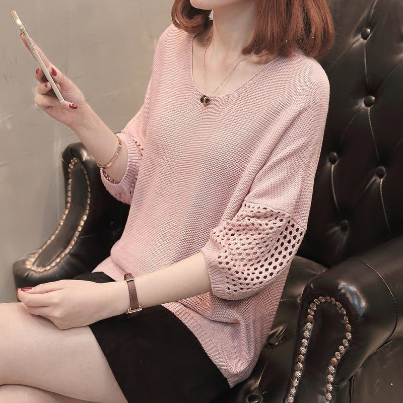 Pull en tricot pour femmes avec motifs ajourés décoratifs et coupe décontractée Chic und Stil