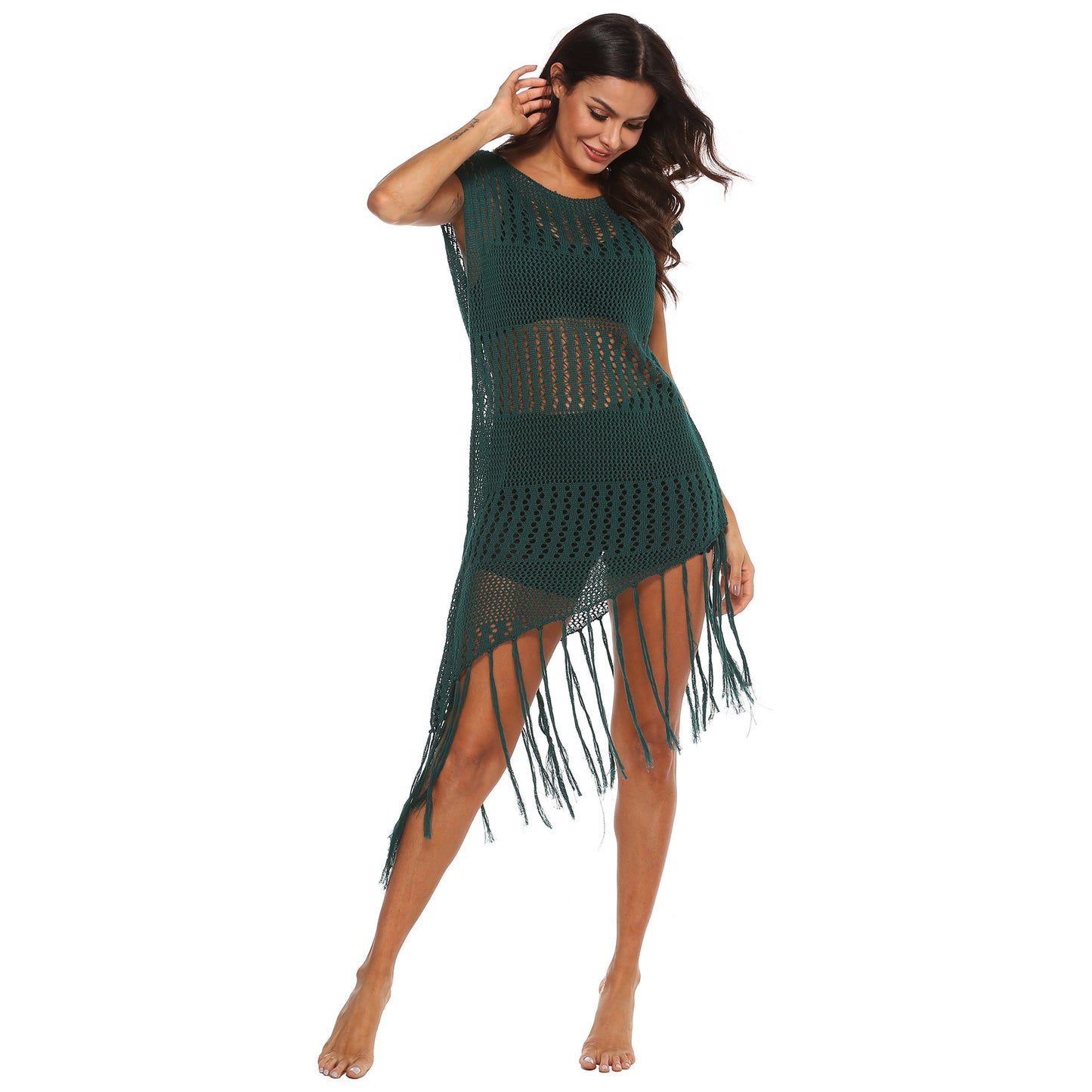Robe à franges en crochet pour femmes Chic und Stil