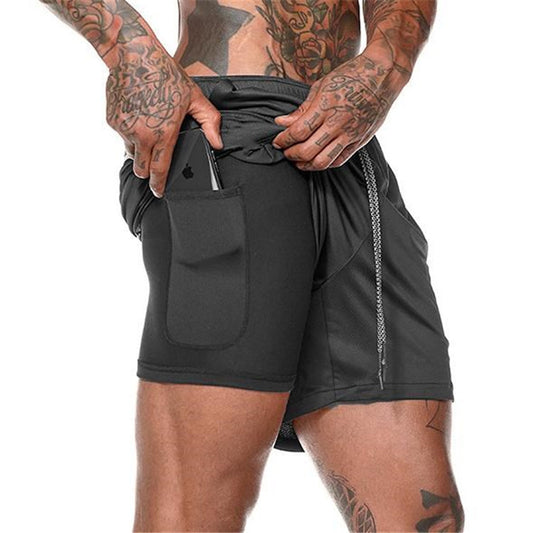 Shorts de sport multifonctionnels pour hommes avec short intégré et poches pratiques Chic und Stil