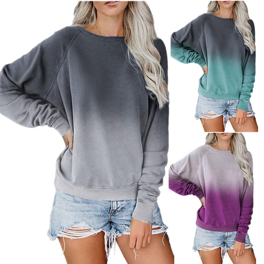 Pull en gros volume décontracté pour femmes avec effet dip-dye Chic und Stil