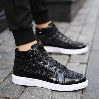 Chic und Stil | Men's Basketball Shoes with Shiny Effect