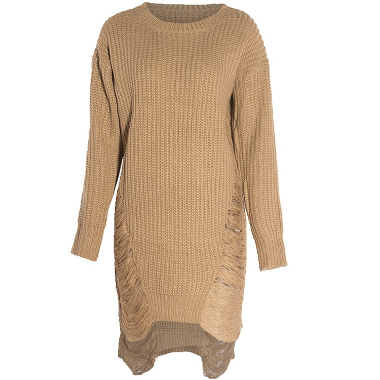 Robe en tricot pour femmes avec coupe décontractée et fentes sur les côtés Chic und Still