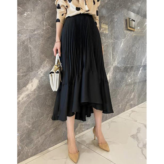 Jupe maxi plissée femme Chic und Stil 1750847111