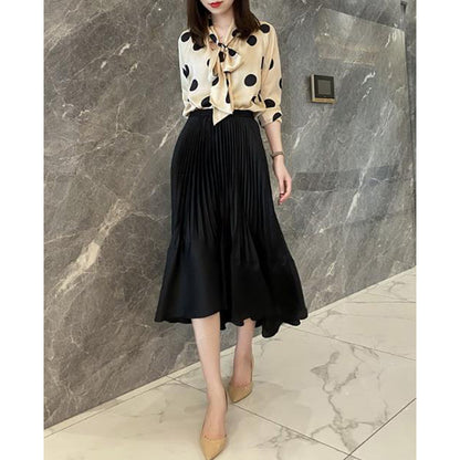 Jupe maxi plissée femme Chic und Stil 1750847111