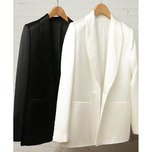 Blazer de soirée en satin pour femmes Chic und Stil