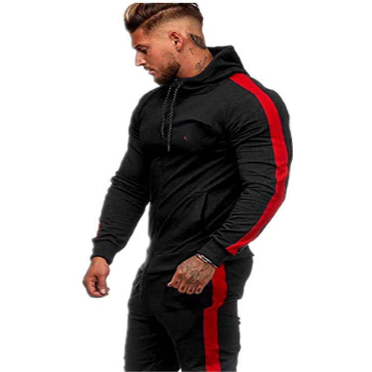 Veste à capuche sportive pour hommes avec un design coloré moderne et des poches pratiques Chic und Stil