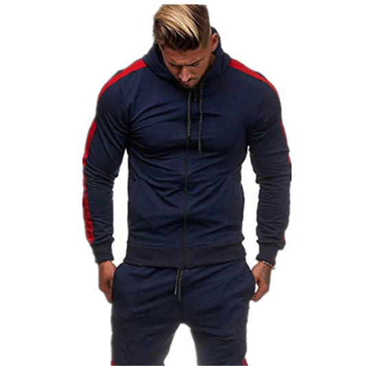 Veste à capuche sportive pour hommes avec un design coloré moderne et des poches pratiques Chic und Stil