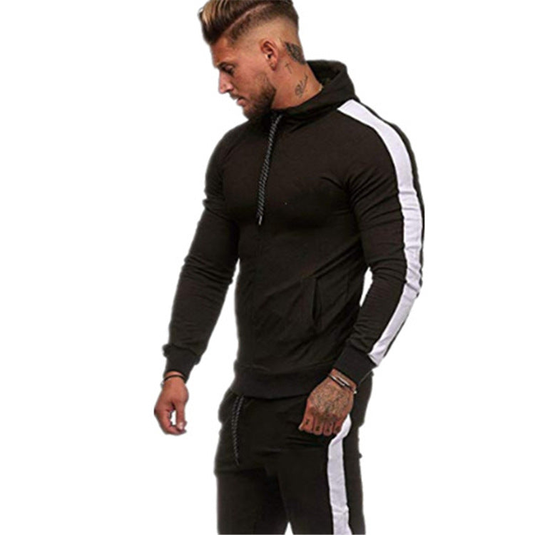 Veste à capuche sportive pour hommes avec un design coloré moderne et des poches pratiques Chic und Stil