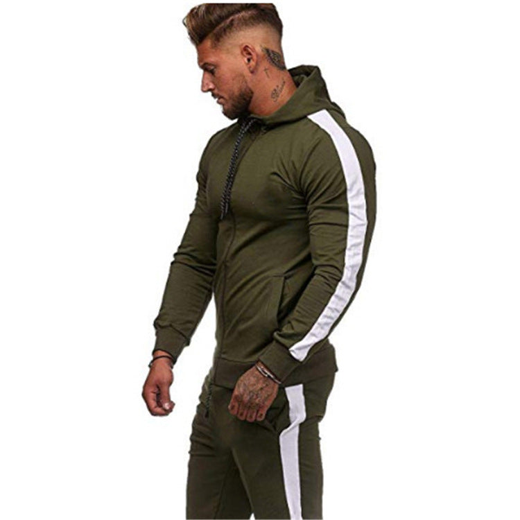Veste à capuche sportive pour hommes avec un design coloré moderne et des poches pratiques Chic und Stil