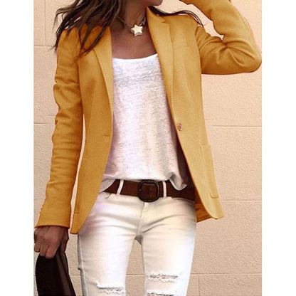 Blazer cintré pour femmes avec un élégant revers Chic und Stil