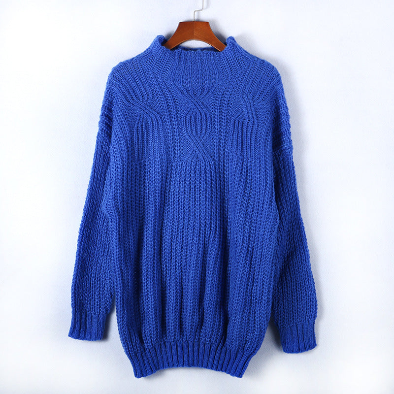 Pull enroulé douillet pour femmes avec un design en torsades texturé et une coupe décontractée Chic und Stil