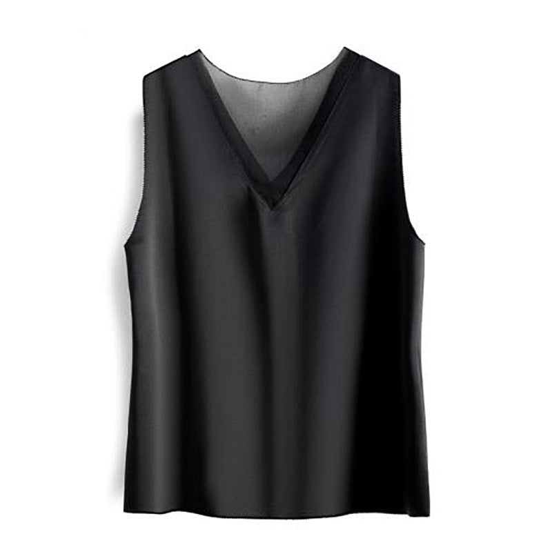 Women's Silk V-Neck Cami Top Chic und Stil