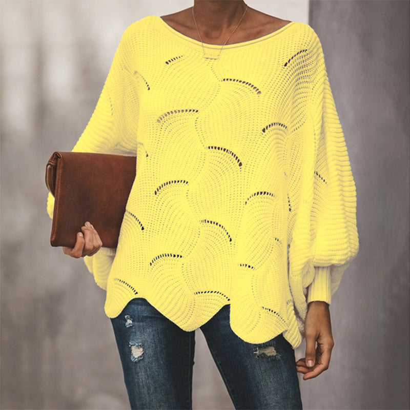 Pull décontracté pour femmes avec une structure en crochet aérée et une coupe ample Chic und Still