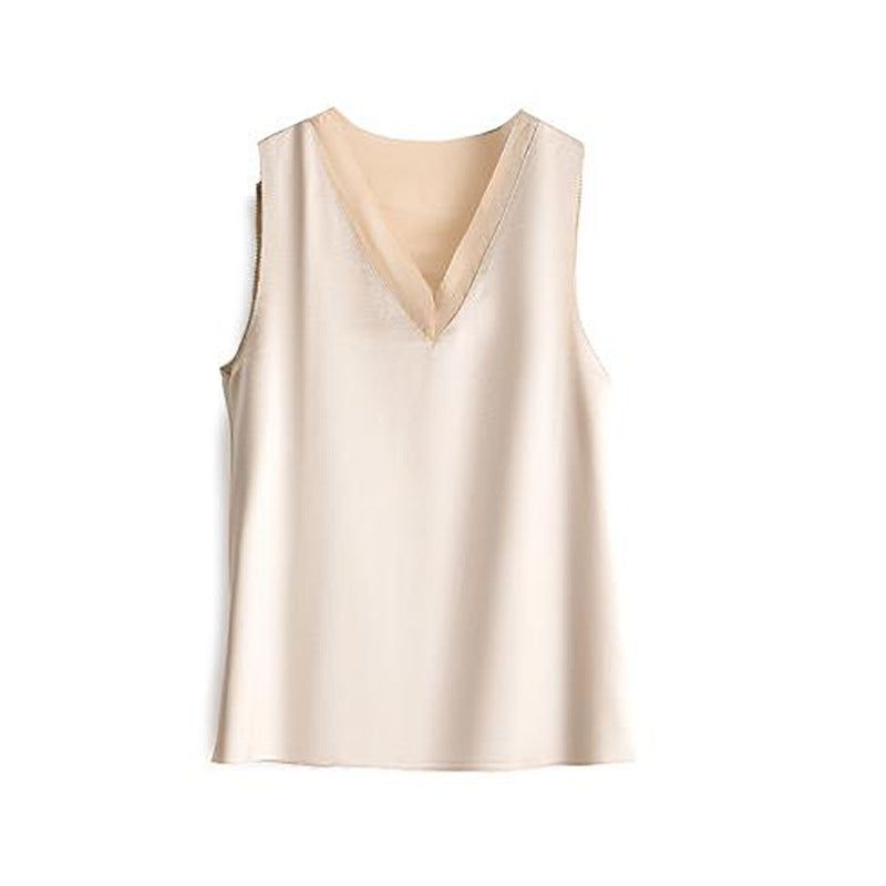 Women's Silk V-Neck Cami Top Chic und Stil