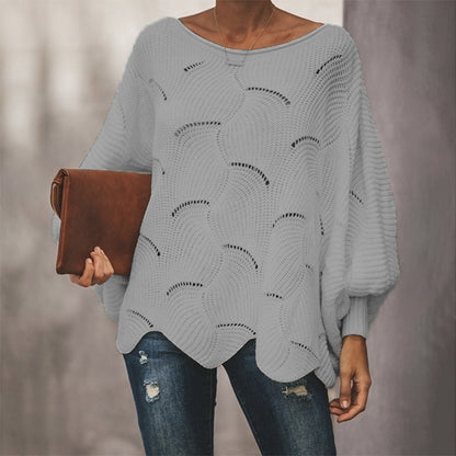 Pull décontracté pour femmes avec une structure en crochet aérée et une coupe ample Chic und Still