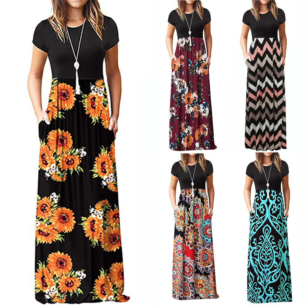 Robe maxi pour femme avec poches Chic und Stil