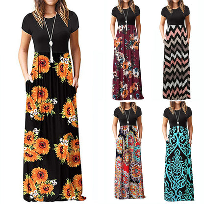 Robe maxi pour femme avec poches Chic und Stil