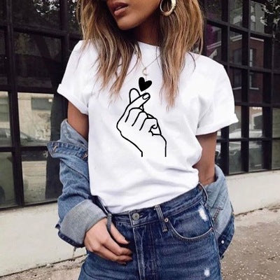 T-shirt graphique de loisirs féminin Chic und Stil