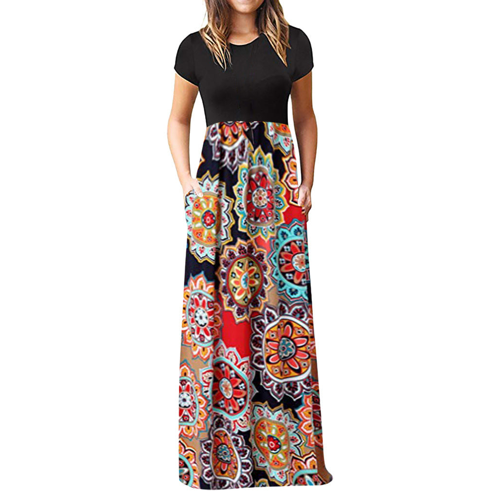 Robe maxi pour femme avec poches Chic und Stil