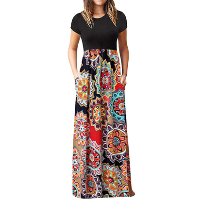 Robe maxi pour femme avec poches Chic und Stil
