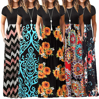 Robe maxi pour femme avec poches Chic und Stil
