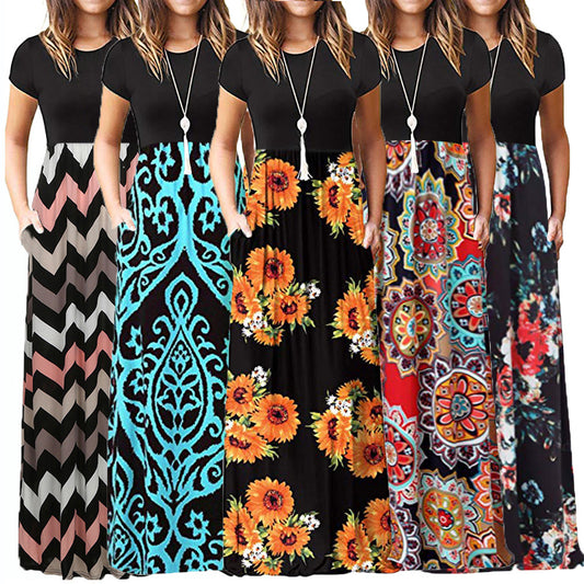 Robe maxi pour femme avec poches Chic und Stil