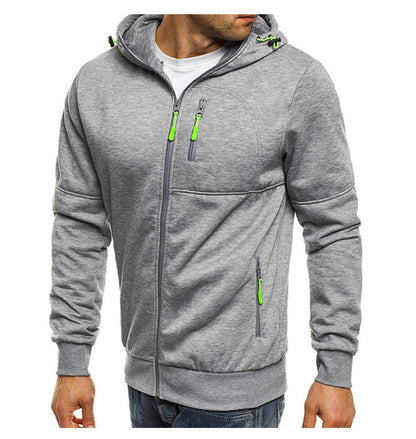 Veste à capuche de sport pour hommes avec poches zippées pratiques et matériau respirant Chic und Stil