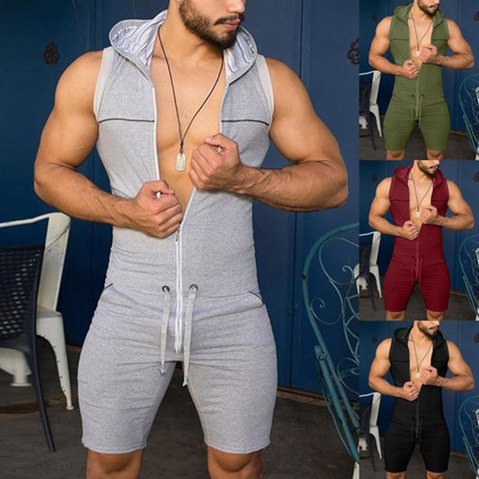 Costume sans manches pour homme avec capuche et cordon de serrage pratique Chic und Stil