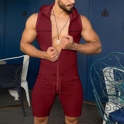 Costume sans manches pour homme avec capuche et cordon de serrage pratique Chic und Stil